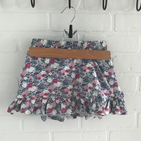 Lovely Floral Summer Skort Girl Size 6 - Picture 4 of 7